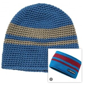 LA SPORTIVA ‘Zephyr’ Fleece-lined Beanie and Headband
